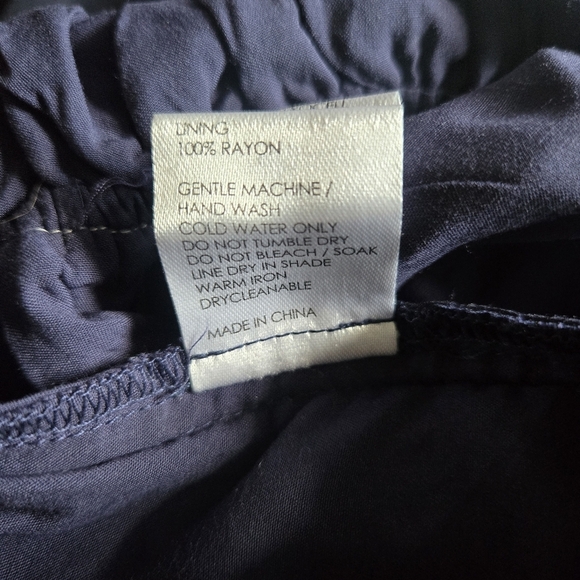 New Anthropolgie x Sancia Oda V-Neck Halter Navy Blue Romper Jumpsuit NWT Medium - Picture 16 of 17